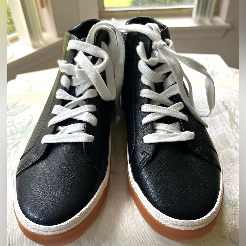 A New Day Black and White High-Top Sneakers